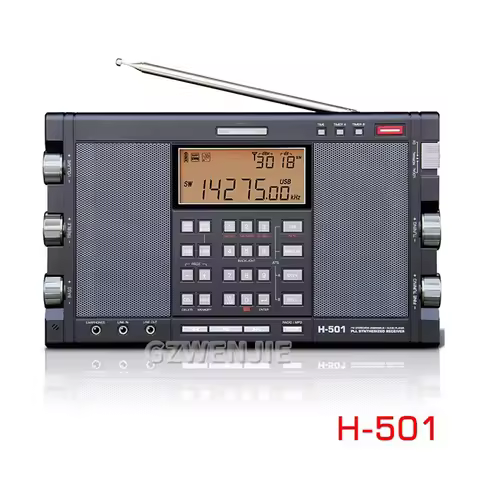 H-501 Portable Stereo Radio Full Band FM SSB Radio Receiver Dual-Horn Speaker With Radio Music Playe