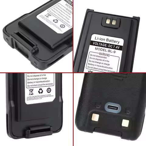 Compatible with Baofeng UV-9R 8000mAh Li-ion Rechargeable Battery for Uv9r Walkie Talkie,Two-Way Rad
