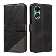 Luxury Splice Wallet For Oppo A78 A98 A57 A77 A57S Reno8 T Realme 11 4G Realme 10 4G Realme C53 C55 