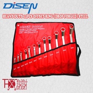 Ingco Disen Tools Offset Ring Spanner Set Ingco Disen Tools 14pcs Combination Wrench Spanner Set