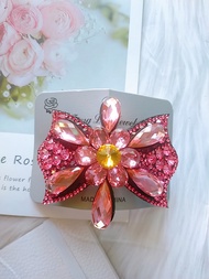 [HCM]Kẹp tóc phía sau đính đá pha lê cao cấp thiết kế sang trọng(kẹp 8phân tóc vừa và ít đều dùng đư