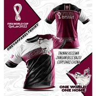 Fifa World Cup Qatar 2022 Sublimation Tshirt | Baju Fifa World Cup Qatar 2022
