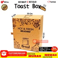Toast Box Motif Toast Tray/ Toast Box/ Toast Bread Box/ Toast Packaging/ Dulang Plastik