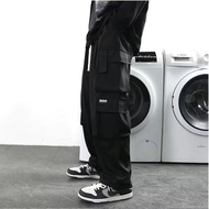 Cargo Pants Loose Straight Casual Trend Multi Pocket Cargo Pants Men Retro Pants Seluar kargo lelaki