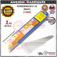(0.5KG 40PCS±) POWERWELD 2.0MM 14# S-12 E6013 2.0MM METAL WELDING ROD ELECTRODE S12