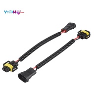 2Pcs 9006 To H11 H8 Headlight Fog Light Conversion Connector Wiring Harness Plug Cable Socket Connec