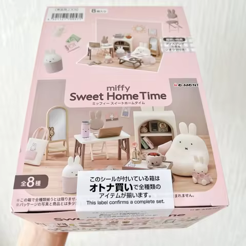 Re-Ment Miffy Toys Original Re-Ment 8pcs Miffy Sweet Home Time Series Toys For Kids Gift Collectible