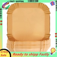 8" Square Air Fryer Liners Disposable Non-Stick & Leakproof Baking Paper for Oven Roasting