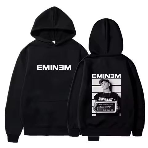 2025 Hot Sale Men's Hoody Rapper Eminem Graphic Print Hoodie Men Vintage Casual Sweatshirt Unisex Hi