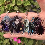 Game Genshin Impact Fatui Harbingers Arlecchino Acrylic Figure Pendant Keychain Keyring Decoration W