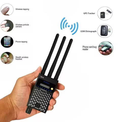 Anti Spy CDMA Finder RF Detector GSM Audio GPS 4G 5G Mobile Signal Bluetooth WiFi jammer blocker Spy