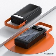 40W Solar Powerbank 100000mAh PowerBank 3.0USB Fast Charger LED Light