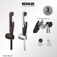 KOHLER Luxe Hygiene Spray, Anti-bacterial Bidet Spray with Wall Bracket and Anti-twist Hose, Black K
