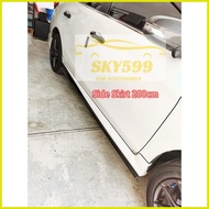 ◐ ✷ ✆ Toyota Vios 2019-2022 Front Bumper Diffuser Lip Wrap Angle Splitters Black / Side Skirt (Inst
