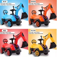 KIDS EXCAVATOR WALKER excavator push car kids ride on excavator digger contruction truck toys 4.8