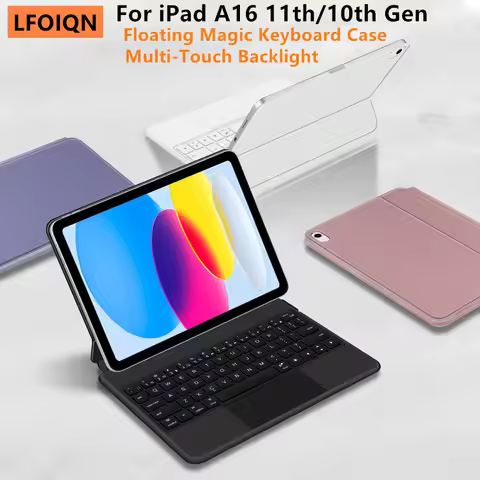 LFOIQN Magic Keyboard For iPad (A16) 11th 10th Generation 10.9" 11'' 2025 2022 Floating Stand Multi-