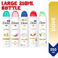 Dove Deodorant Spray Anti-Perspirant / 48-Hour Sweat Odor Protection Gentle Skin Care, 250ml