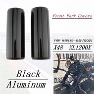 FOR HARLEY-DAVIDSON X48 XL 1200X Front Fork Cover Motorcycle Protector Gaiters Boot Shock Dust X 48 