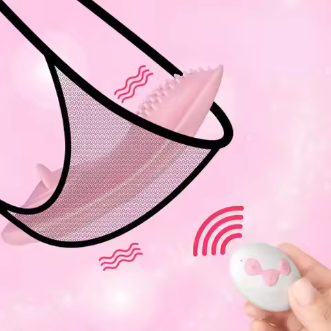 Wearable Panty Vibrator Vagina Clit Stimulator G-spot Tongue Lick Wireless Remote Control Vibrating 