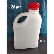 New] Bottle/Tong 1 Liter ++ Handle HDPE Nature Jerry Can Plastic Full Set
