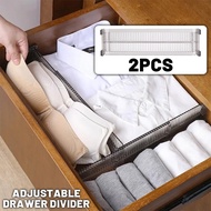 2Pcs Drawer Divider Cabinet Box Divider Organizer Adjustable Multipurpose Drawer Divider