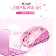 【無線藍芽滑鼠】現貨【現貨】可愛少女粉色HELLO KITTY滑鼠2.4G無線靜音辦公滑鼠筆記型桌上型 超靜音