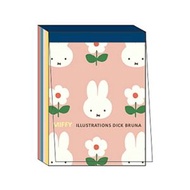日本製Miffy記事本 迷你筆記本 隨身攜帶記事本 Miffy記事本 記事簿 迷你筆記紙本簿 平行進口 PINK FLOWER