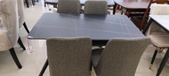ชุดโต๊ะอาหาร 4 ที่นั่ง หน้าโต๊ะทำจากหิน