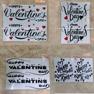 Sticker Belon Valentine Day / Happy Father Day Sticker Ballon / Bobo Ballon Alphabets & Number