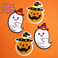 [TinchitdeS] 50PCS Christmas Halloween Candy Package Card Ghost Pumpkin Lollipop Holder Biscuits Decoration Kids Gift Home DIY Supplies [NEW]