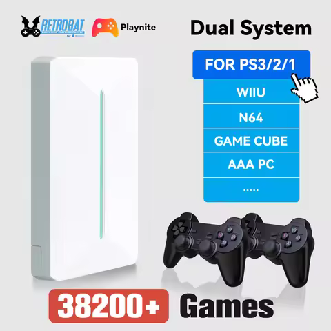 Retrobat&Playnite Retro Gaming HDD 38200+AAA PC and Retro Games for PS3/PS2/Switch/DC/WII/WIIU/NES/M