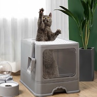 Convenient 2-Door Toilet for Cats