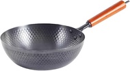 JBJWM Iron Wok Cast Iron Pan Non-coated Pot General Use for Gas and Induction Cooker Chinese Wok Cookware Pan Kitchen Tools