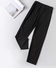 ONE - 冰絲闊腿褲（黑色-七分 S-2XL碼）(下單後聯絡客服確認發貨尺碼)#F286001089