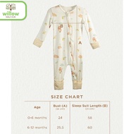 Baby Jumpsuit - Snuggy Berry Sleepsuit Miil White