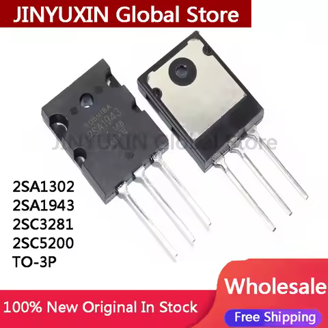 10Pcs 2SA1302 A1302 2SC3281 A1302 2SC3281 C3281 2SA1943 SA1943 2SC5200 C5200 TO-3PL IC Chip In Stock