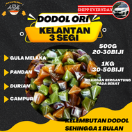 Dodol Ori Kelantan Sedap Gula Melaka/Pandan/Durian Tiga segi (500gram &1kg)