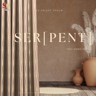 【SM CURTAIN】 SERPENT 290CM BLACKOUT CURTAIN FREE HEIGHT CUSTOMIZATION HOOK & EYELET WINDOW & SLIDING