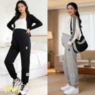 Maternity Warm-Up Pants Cuffed Legs Casual Wear