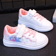 MODEL 533 Sneakers for Girls size 26-37,Soft Leather Girls Bata Shoes, Princess Elsa Snowflake Shoes