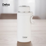 德鉑Debo 手提濾網真空保溫壼1.2L 白色 316不鏽鋼