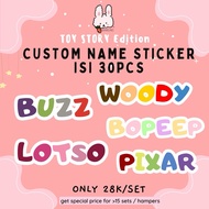 Children's Name Sticker/toystory edition/waterproof waterproof Sticker