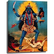 Kali by Raja Ravi Varma Print Poster Vintage Posters Canvas Wall Art Artwork Picture for Office Home