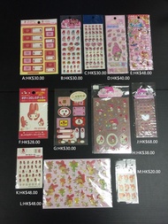 Sanrio My Melody 1997-2011年電話裝飾膠粒貼 美甲紋身貼紙