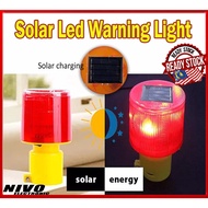 Solar Warning Signal Light SOLAR Powered Flashing LED Warning Light Car Signal Light Emergency Se