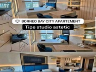 Apartemen 56 m² dengan 1 kamar tidur dan 1 kamar mandi pribadi di Pusat Kota Balikpapan (Apartemen B