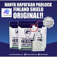 100% Original Finland Shield Security Padlock Motorcycle Safest Lock  Motorcycle Home Lock Anti Thef