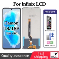 For Infinix Tecno Camon 18 CH6 Camon 18 P CH7 LCD Display Touch Screen Replacement