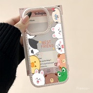full-screen cartoon avatar flip cover painting For iPhone 13 15 16 12 14 11 13PRO 15PRO 15PROMAX 14P