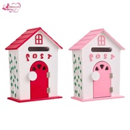 [Abbraccia] Wall-mounted mailbox with key lock, wooden mailbox, communication mailbox, for